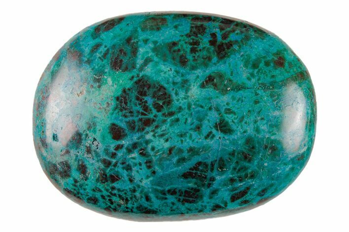 Polished, Vivid-Blue Chrysocolla Stone - Peru #210973